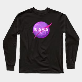 Glitter NASA Long Sleeve T-Shirt